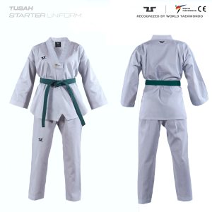 Childrens World Taekwondo White Collar Tusah Uniform