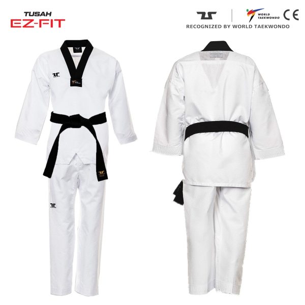 World Taekwondo Black Collar Fighter Uniform