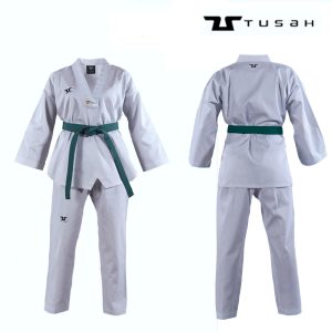 Adults World Taekwondo White Collar Uniform