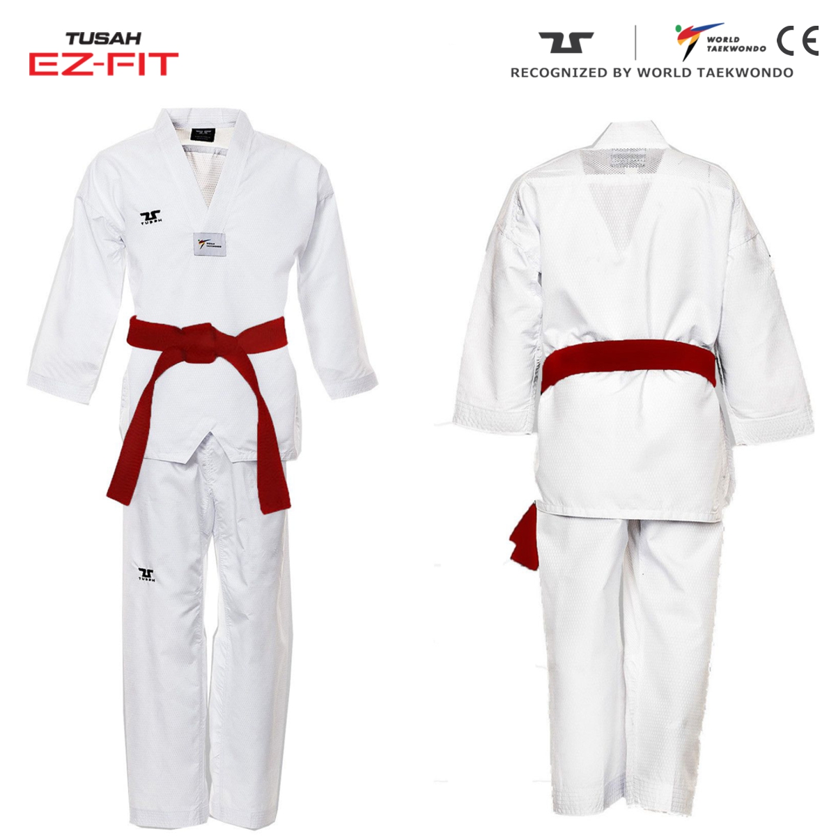 World Taekwondo White Collar Fighter Uniform