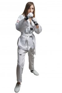 Childrens World Taekwondo White Collar Fighter Uniform