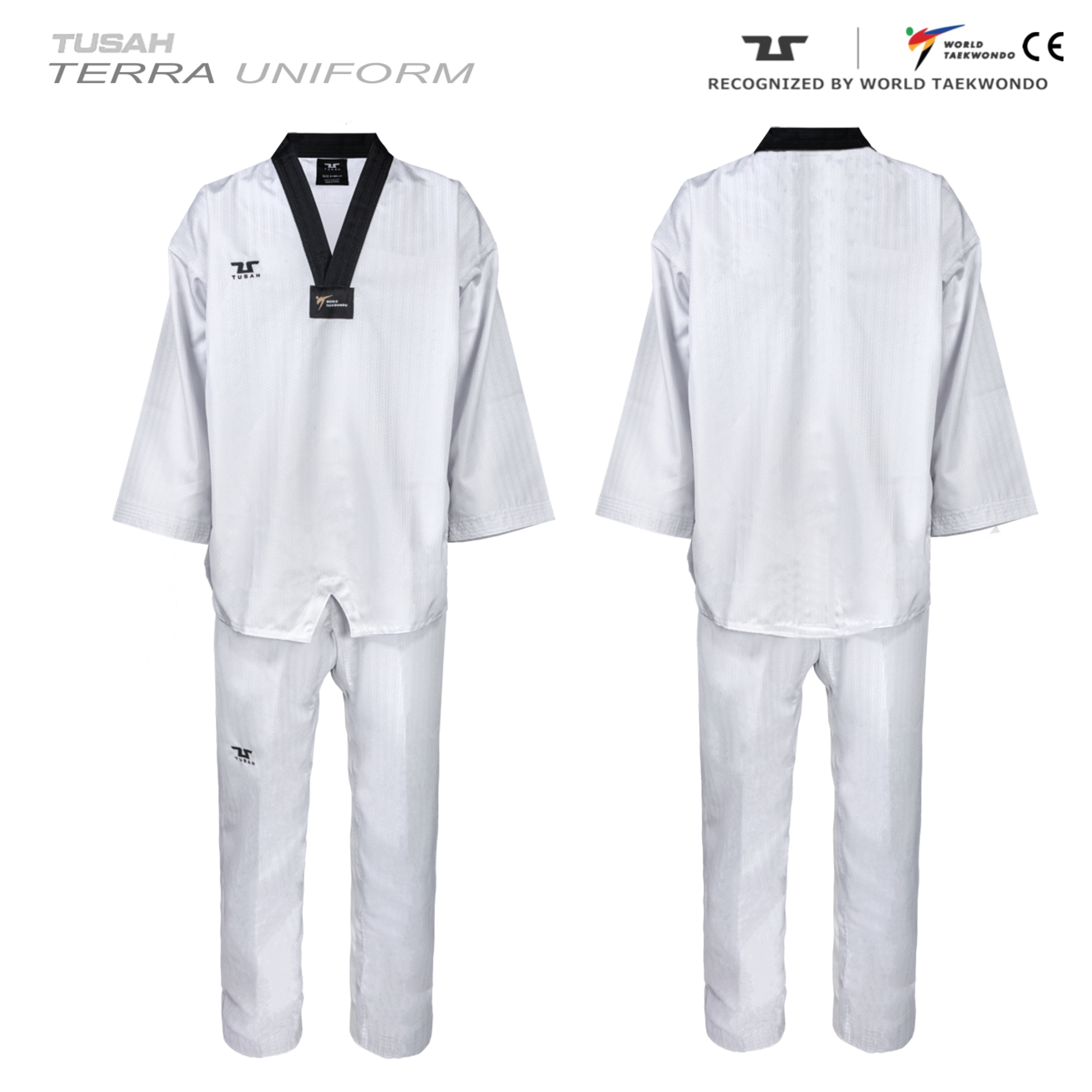 Childrens Terra Black Belt Tusah Taekwondo Range Uniform