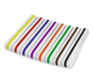Childrens Striped Martial Arts Belts
