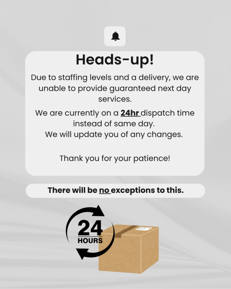 Delivery Heads-up!